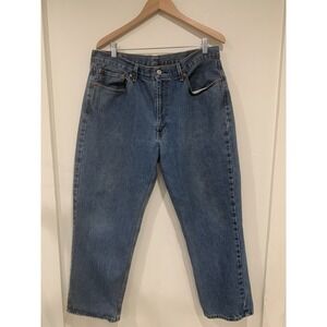 Levi's 550 Relaxed Fit Tapered Leg Jeans 38x30 Medium Wash Denim 90s Style Retro